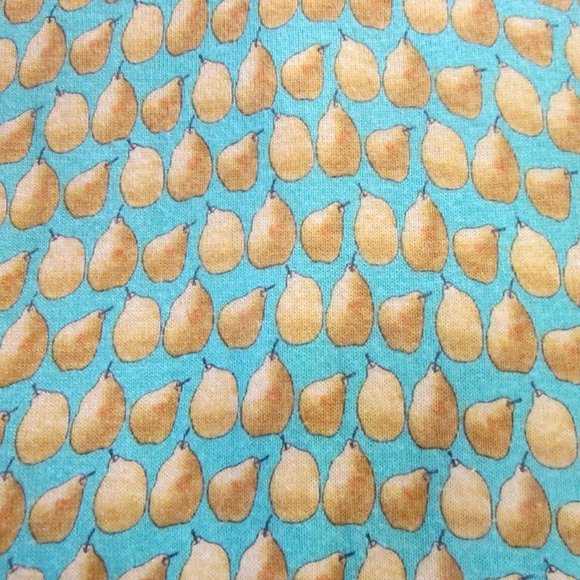 Talbots Sweater P Pear Novelty Print Back Button - Picture 3 of 6